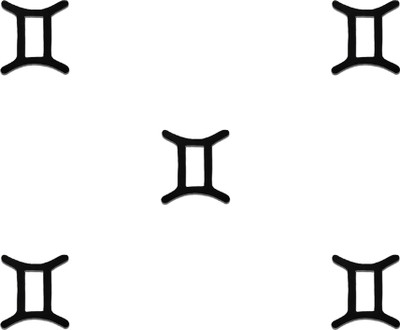 Comet Busters Sun Sign Gemini Bindis (BIN1073) Forehead Black Bindis(Basic)
