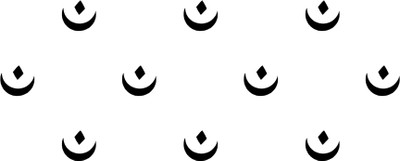 Comet Busters Traditional Handcrafted Moon Shaped Black Bindi For Women (BV060) Forehead Black Bindis(Indian Bindi)