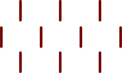 Comet Busters Handcrafted Long Line Maroon Bindi (10mm) (BV943) Forehead Maroon Bindis(Indian Bindi)