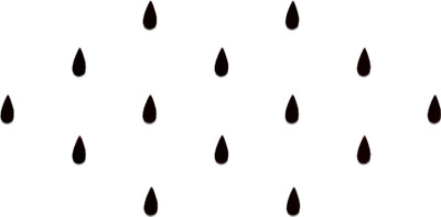 Comet Busters Beautiful Handcrafted Tear Drop Black Bindi (7 mm) (BV789) Forehead Black Bindis(Indian Bindi)