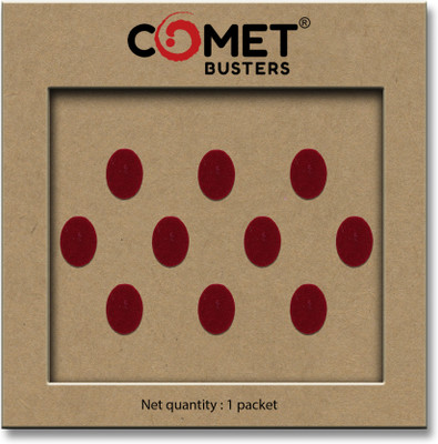 Comet Busters Handcrafted Oval Traditional Maroon Bindi (7 mm) (BV316) Forehead Maroon Bindis(Bindis)