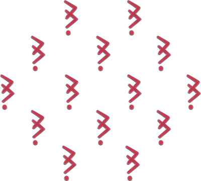Comet Busters Abstract Designer Maroon Bindis For Women Forehead Maroon Bindis(Bindi for women)