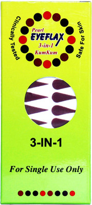 PEARL EYEFLAX 3 In 1_Tilak Bindi Szie 1 Maroon Bindis(Tilak Bindi)