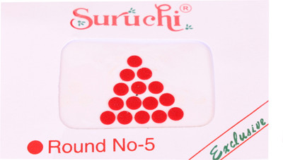 Urban Magic Red Bindi - Small Forehead Red Bindis(Bindi)
