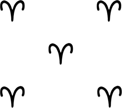 Comet Busters Sun Sign Aries Bindis (BIN1082) Forehead Black Bindis(Basic)
