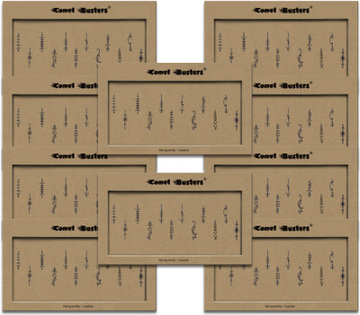 Comet Busters Handcrafted Long Black Bindi for Women (20mm) Forehead Black Bindis(Indian Bindi)