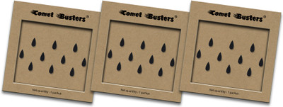 Comet Busters Basic Black Tear Drop Bindis for Women Forehead Black Bindis(Bindi)