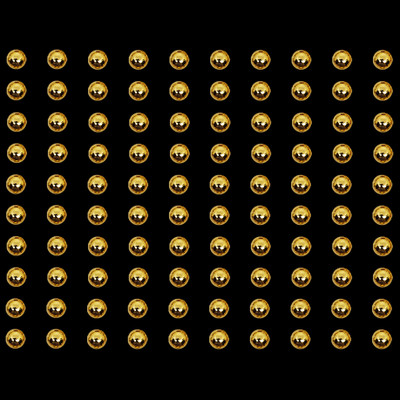 Comet Busters Golden Round Dots Bindis For Women & Girls 100 Pcs (3mm) (BIN2476) Women & Girls Gold Bindis(Basic Bindis)