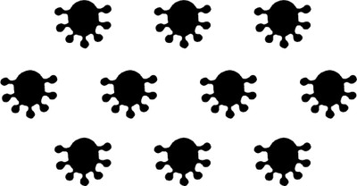 Comet Busters Black Fancy Bindis (BIN1322) Forehead Black Bindis(Basic)