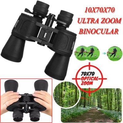OPTIC Long Zoom Powerful Prism 10x Binocular Binoculars(70 mm , Black)