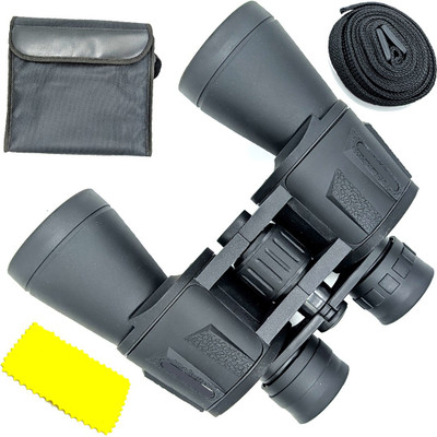 QGS Dual Focus Optics 20X50 Prism Binocular Monocular Telescope Professional Waterproof Outdoor Portable HD Powerful Lens 20X Zoom Binoculars For Bird Watching Travel Stargazing Hunting Concerts Sports 02 Binoculars(50 mm , Black)