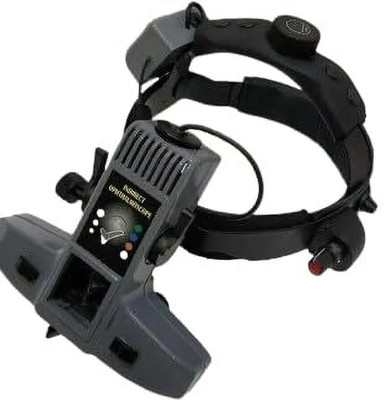 SA OPHTHALMIC Indirect Ophthalmoscope for Eye Examination Medical Device, Power Supply Adapter Binoculars(80 mm , Black)