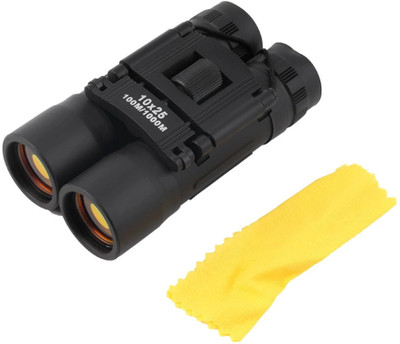 Commet 10x25 Compact Zoom Binoculars | Long Range HD Vision for Travel & Outdoor Binoculars(10 mm , Black)