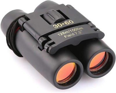 VISHIXIT Waterproof 30X60 Zoomable 30X Prism Mini DAY & NIGHT Vision Foldable Binoculars Binoculars(60 mm , Black)