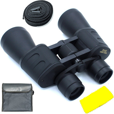 GCDS MN 20X50 Prism Binocular Telescope Powerful Lens 20X Zoom Portable HD Binoculars Binoculars(50 mm , Black)