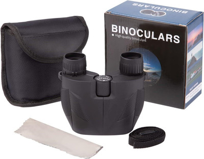 venimall Compact 10x25 Mini Binoculars Optics Compact and Portable Ideal for Outdoor Binoculars(10 mm , Black)