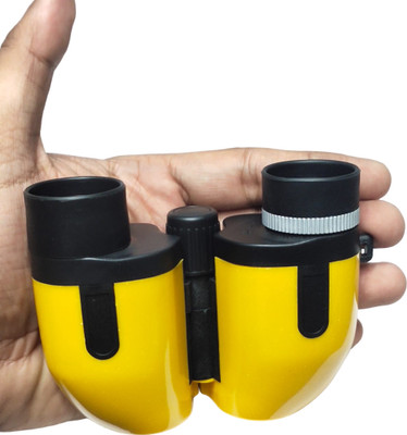 JGG Jain Gift Gallery 8X21 YELLOW BINOCULAR with Cover || Travel Stargazing Concerts Sports Optical Binoculars(28 mm , Yellow)