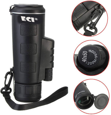 Eci Drumstone Optical Monocular Camping Panda Binoculars Telescope Monocular(60 mm , Lens With Portable 228 Tripod Clip For All)