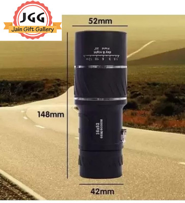 JGG Jain Gift Gallery 16x52 monocular Telescope Binoculars for Bird Watching Zoom Binoculars Monocular(12 mm , Black)