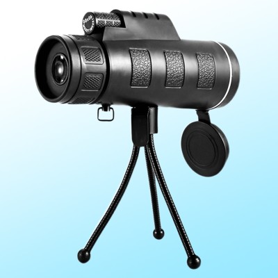 JPRO D 40X60 Prism Lens Monocular Manual Function Telescope Binocular Monocular(60 mm , Black)