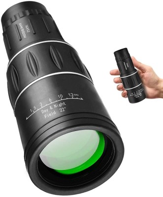 JPRO Super Power HD 16X52 Advanced Prism Lens Monocular Manual Function Telescope Monocular(52 mm , Black)