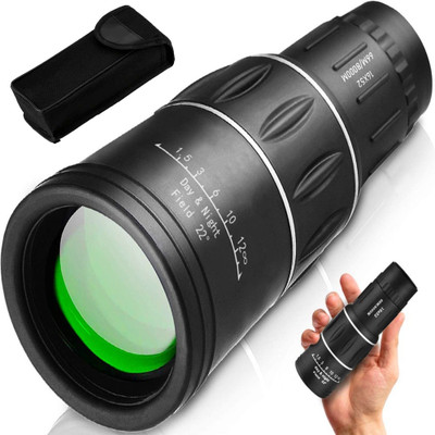 Bushnell High Power 16x52 Monocular Telescope for Bird Watching & Travel Monocular(52 mm , Black)