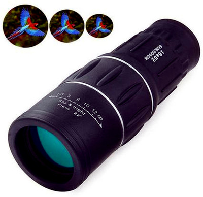 FFR High Powered Dual Focus Day & Night 16x52 HD Vision Monocular(52 mm , Black)