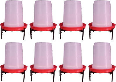 Sohit agro farm 3 lit drinker (pack of 8) Common Bird Feeder(Red)