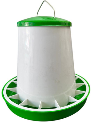 Q8 Twinkle Plastic Feeder Pot | 1 Liter Farming Feeder Pot for All Breeds Caged Bird Feeder(Multicolor)