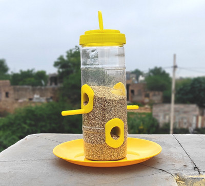 PAKSHI DAYA Window Bird Feeder Bird Feeder(Multicolor)