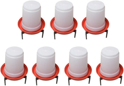 Sohit agro farm 3 liter poultry water feeder/drinker (pack of 7) Common Bird Feeder(Red)