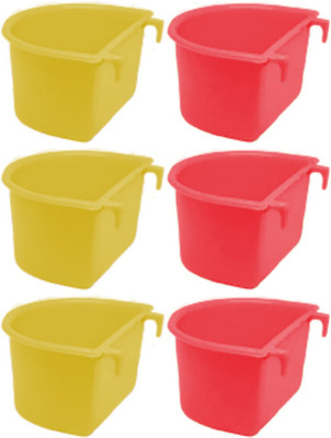 rayyans Rayyans 250 ML Plastic D Cups Window Bird Feeder(Multicolor)