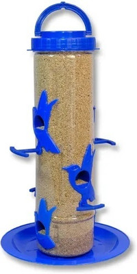 EARTHSHINE Automatic Bird Feeder, Hanging, Balcony, Bottle 6 Nozzle with Tray Window Bird Feeder Bird Feeder(Multicolor)