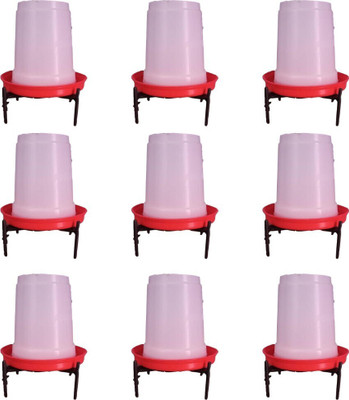 Sohit agro farm 3 lit drinker (pack of 9) Common Bird Feeder(Red)