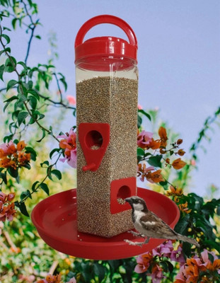 AWESTAR INCORPORATION Window Bird Feeder Bird Feeder(Multicolor)