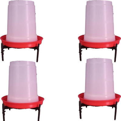 Sohit agro farm 3 lit drinker (pack of 4) Common Bird Feeder(Red)