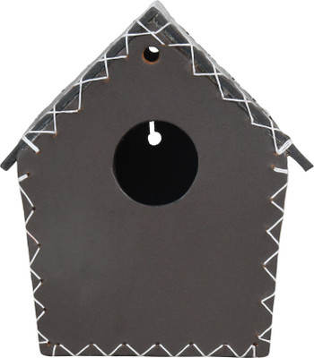 Sparrow Daughter Leather Handcrafted Hut Shape Bird House | Bird Cage | Nest House For Sparrow Bird House(Hanging, Wall Mounting)