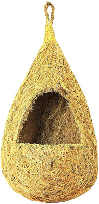 ZENRISE Arch style coir bird nest for sparrow and pet Bird House(Hanging)