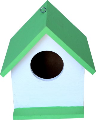 ROSMERTA Bird Nest Hanging Wooden House Bird House Bird House(Wall Mounting, Hanging, Tree Mounting)