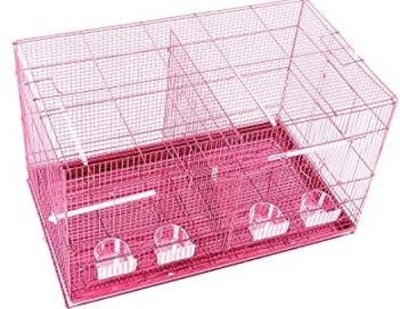 Animaux (2 Feet) PINK Partition Bird cage for Rabbit and Small Pets Bird House(Hanging, Free Standing, Wall Mounting)