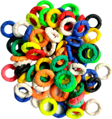 harry enterprises Multicolours Rubber 10 pcs Pigeon Foot Ring Bird Shoulder Guard(M)