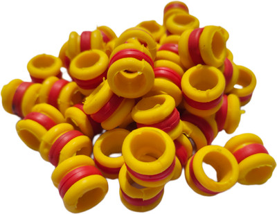 HITESH Pigeon foot ring new yellow rubber 20 pcs Bird Shoulder Guard(M)