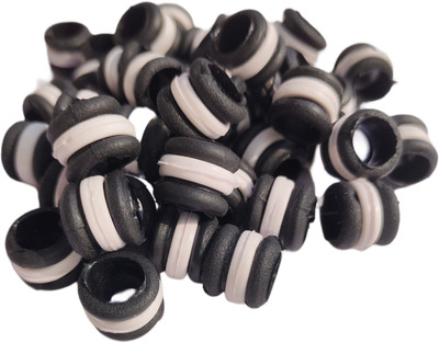 HITESH Pigeon foot ring black new rubber 30 pcs Bird Shoulder Guard(M)