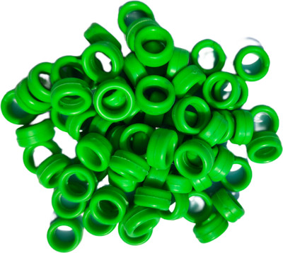 HITESH Pigeon foot green hard rubber ring 40 pcs Bird Shoulder Guard(M)