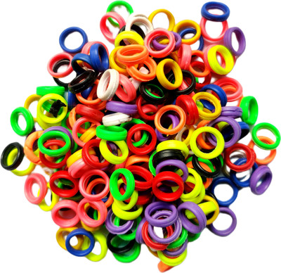 harry enterprises Soft Rubber Multicolours 30 pcs Pigeon Foot Ring Bird Shoulder Guard(M)