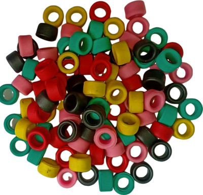 Kailash Pigeon Multicolor Hard Rubber Wide 40 Pcs Ring Bird Shoulder Guard(M)