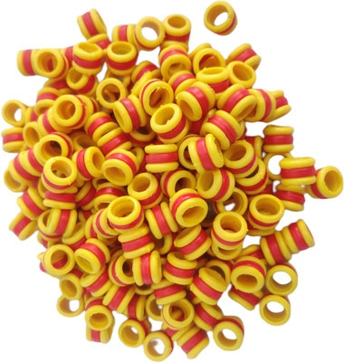 harry enterprises Yellow&Red New Design Rubber 50 pcs Pigeon Foot Ring Bird Shoulder Guard(M)