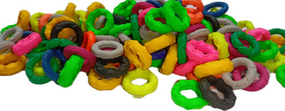 Kailash Pigeon Multicolor Rubber 80 Pcs Ring Bird Shoulder Guard(M)