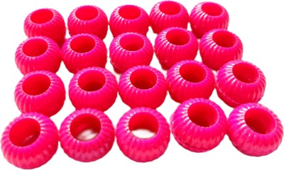 harry enterprises Pink Sound Plastic 20 pcs Pigeon Foot Ring Bird Shoulder Guard(M)