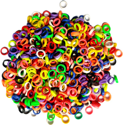 harry enterprises Soft Rubber Multicolours 80 pcs Pigeon Foot Ring Bird Shoulder Guard(M)